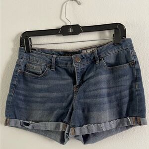 Aeropostale MIDI Blue Jean Shorts with Rolled Hems